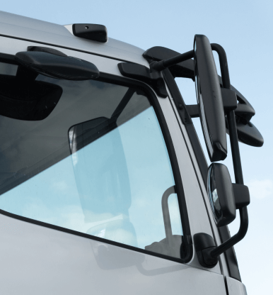 Rétroviseurs d'un camion